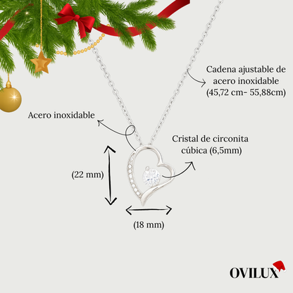 Collar de Corazón Ovilux- AMOR ETERNO